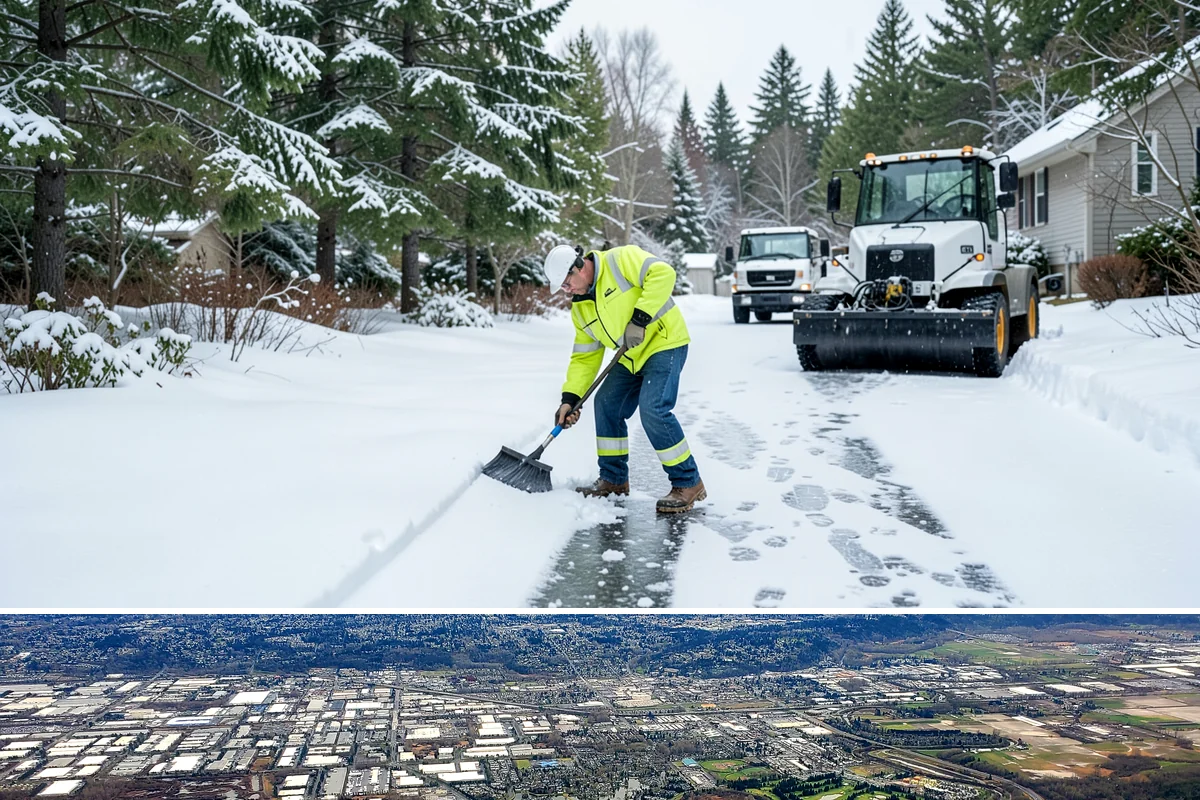 3-Inch Trigger Snow Removal in Kent, King County, WA - Best suited to the deeper-snow stretches that Western Washington sees mainly in January and February.