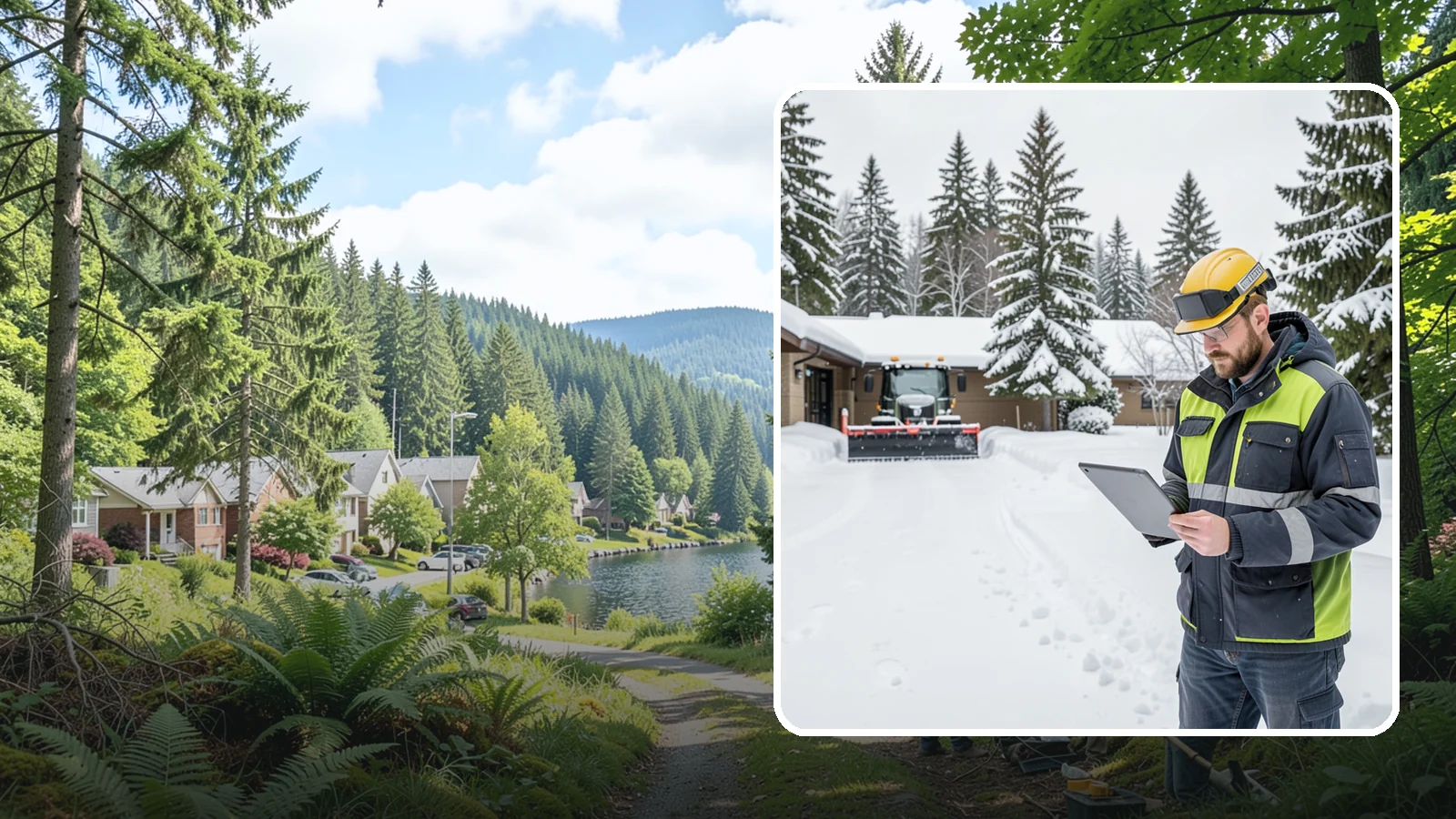 3-Inch Trigger Snow Removal in Lake Forest Park, King County, WA - Clearing that begins at three inches of accumulation, tuned for properties that can absorb a light coating.
