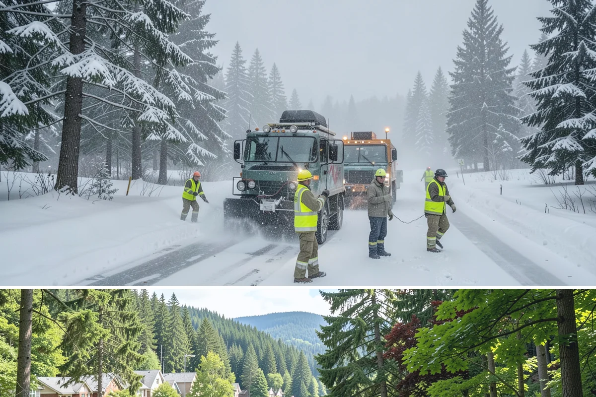 3-Inch Trigger Snow Removal in Lake Forest Park, King County, WA - Best suited to the deeper-snow stretches that Western Washington sees mainly in January and February.