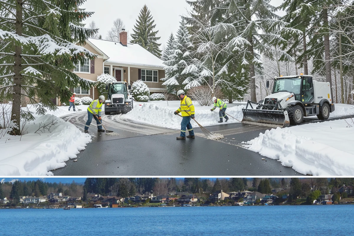3-Inch Trigger Snow Removal in Lake Stevens, Snohomish County, WA - Best suited to the deeper-snow stretches that Western Washington sees mainly in January and February.