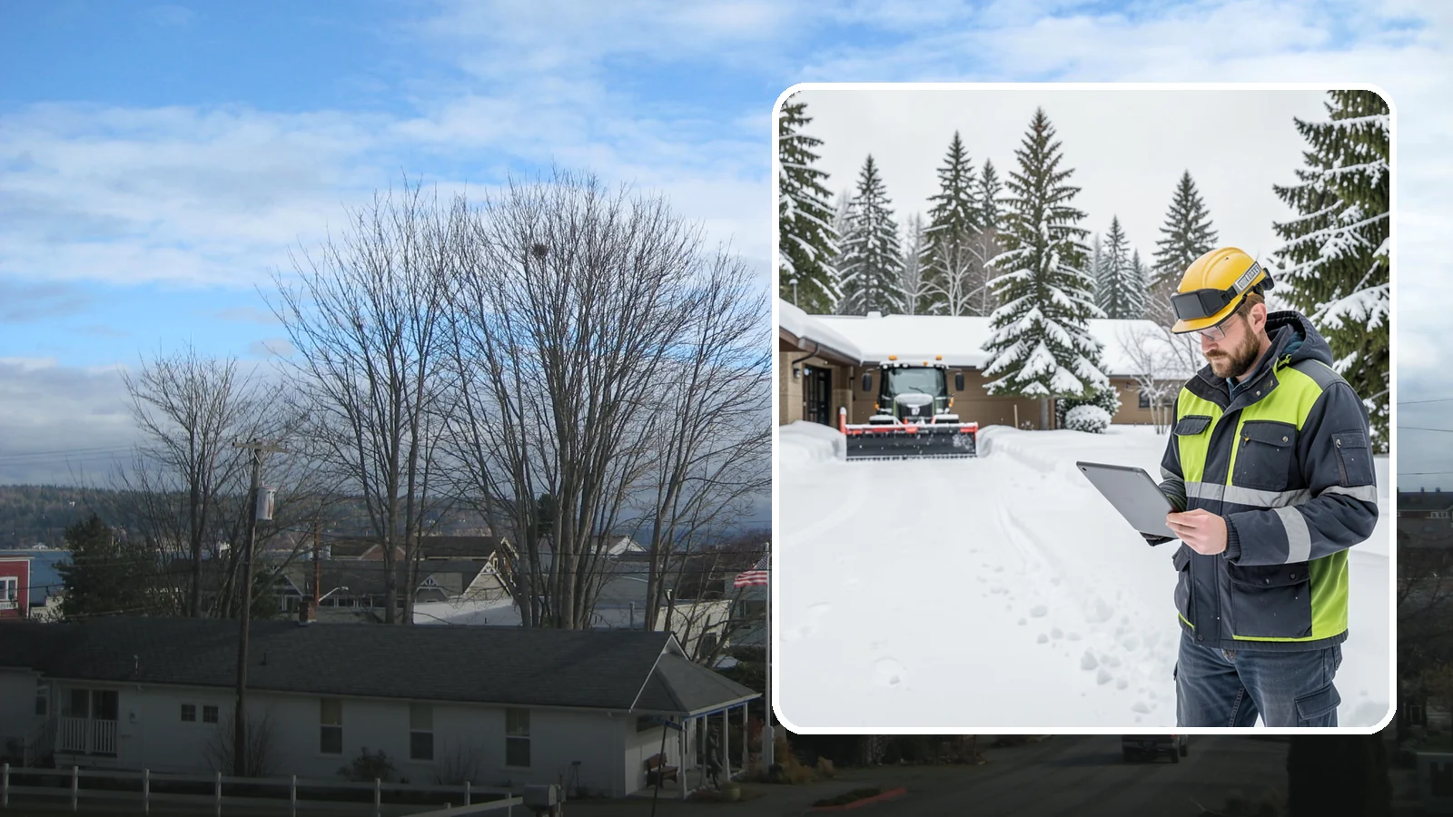 3-Inch Trigger Snow Removal in Langley, Island County, WA - Clearing that begins at three inches of accumulation, tuned for properties that can absorb a light coating.