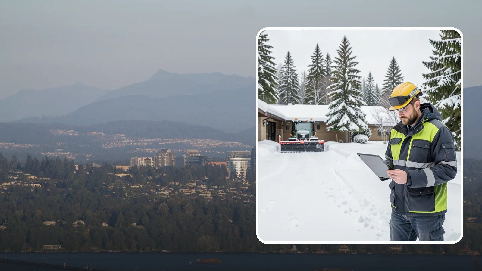 3-Inch Trigger Snow Removal in Medina, King County, WA - Clearing that begins at three inches of accumulation, tuned for properties that can absorb a light coating.