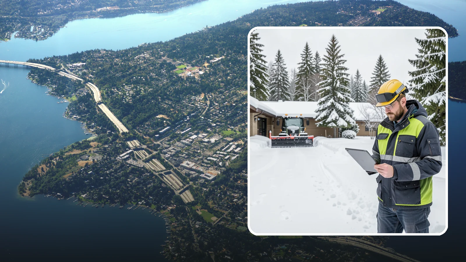 3-Inch Trigger Snow Removal in Mercer Island, King County, WA - Clearing that begins at three inches of accumulation, tuned for properties that can absorb a light coating.