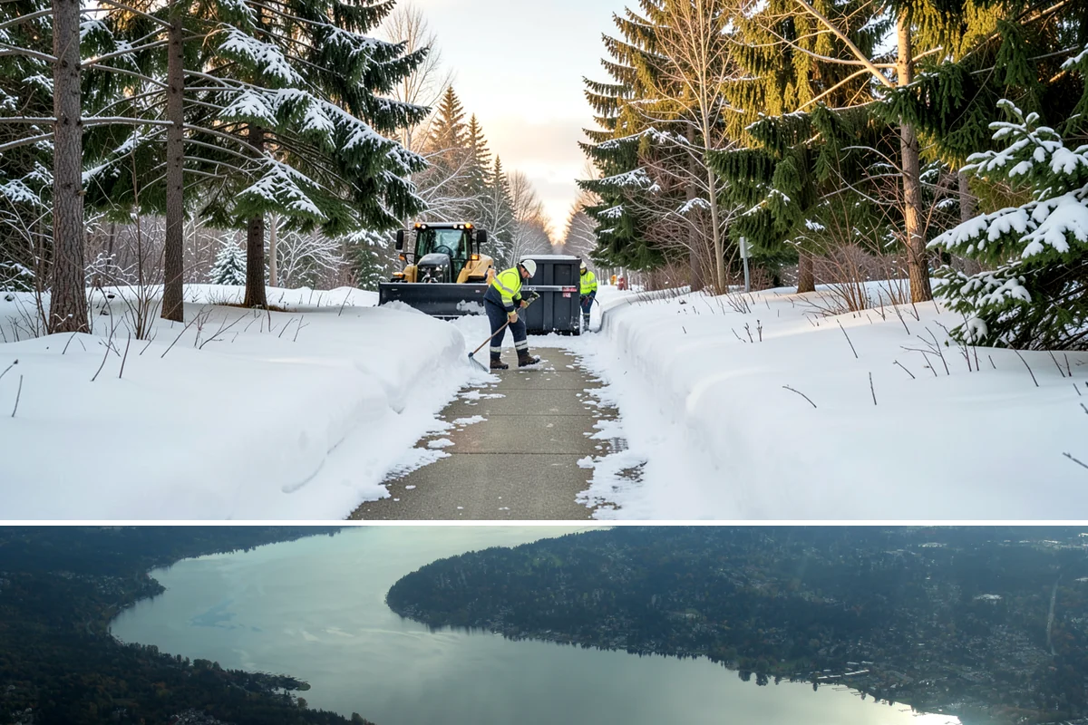 3-Inch Trigger Snow Removal in Sammamish, King County, WA - Best suited to the deeper-snow stretches that Western Washington sees mainly in January and February.
