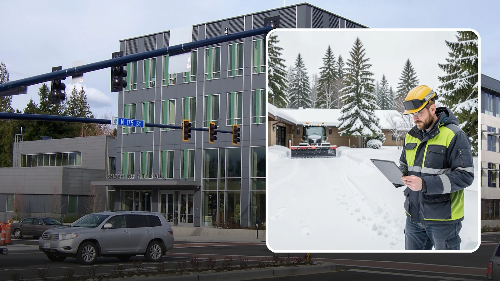 3-Inch Trigger Snow Removal in Shoreline, King County, WA - Clearing that begins at three inches of accumulation, tuned for properties that can absorb a light coating.