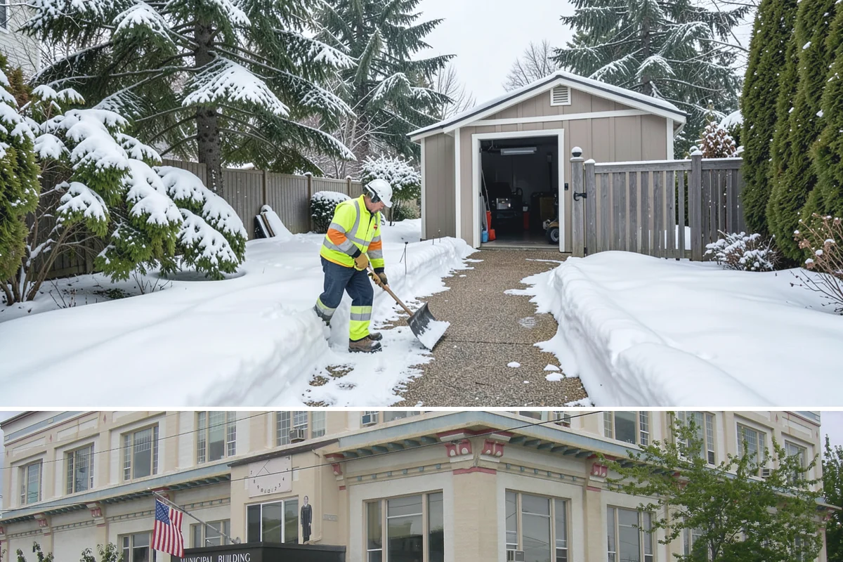4-Inch Trigger Snow Removal in Anacortes, Skagit County, WA - This plan mainly engages during the occasional heavy storms that reach the lowlands in mid-winter.