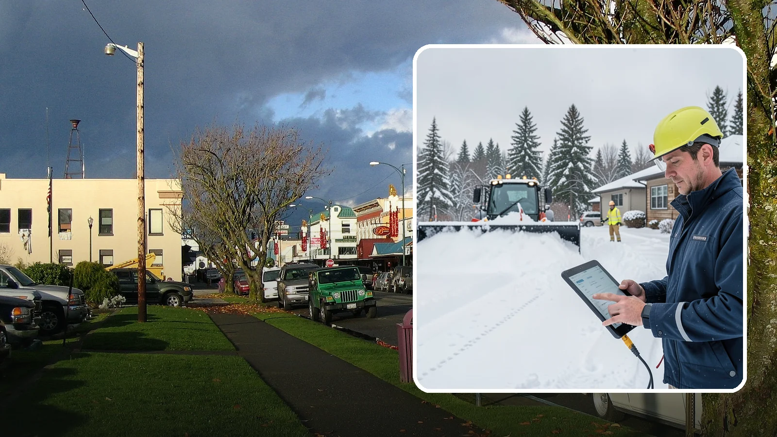4-Inch Trigger Snow Removal in Arlington, Snohomish County, WA - Heavy-accumulation service that activates only once four inches have piled up.