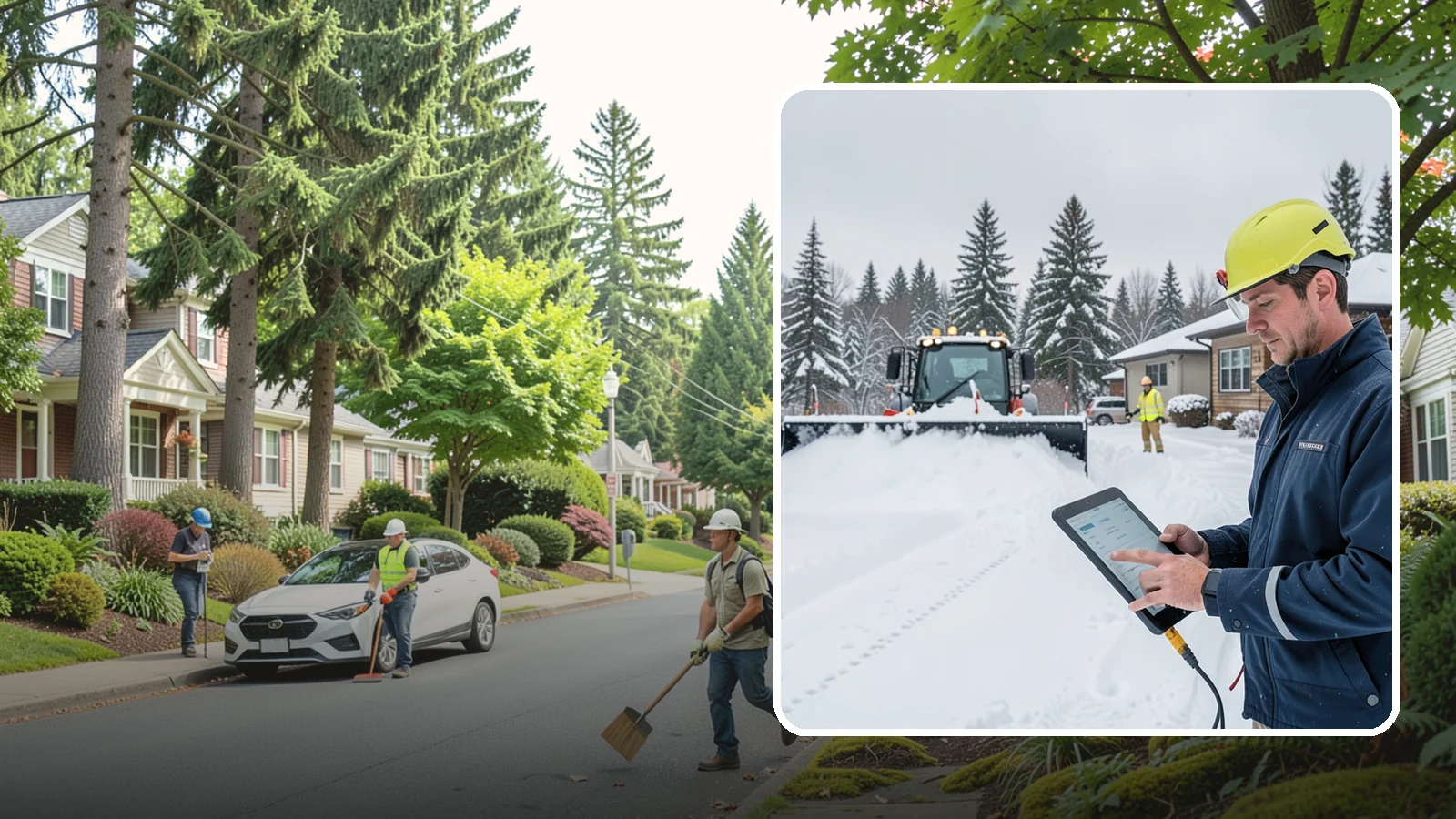 4-Inch Trigger Snow Removal in Beaux Arts Village, King County, WA - Heavy-accumulation service that activates only once four inches have piled up.