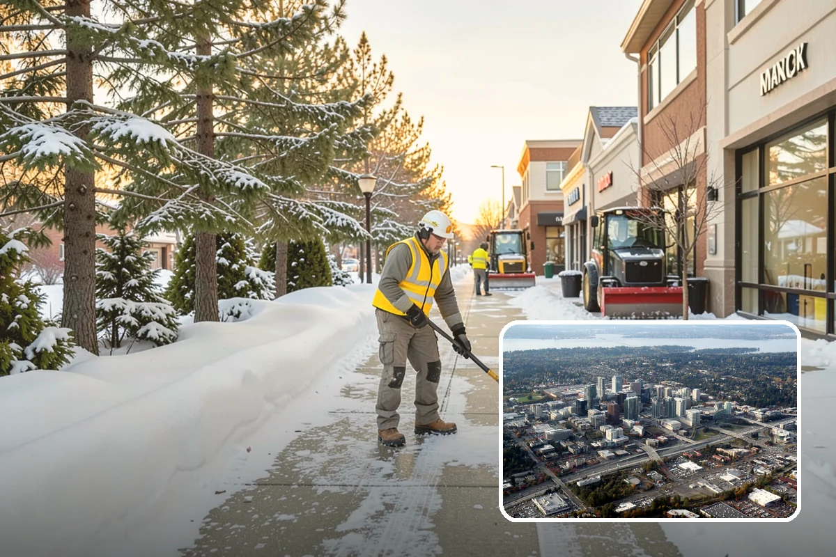 4-Inch Trigger Snow Removal in Bellevue, King County, WA - Lowest visit frequency of any trigger tier