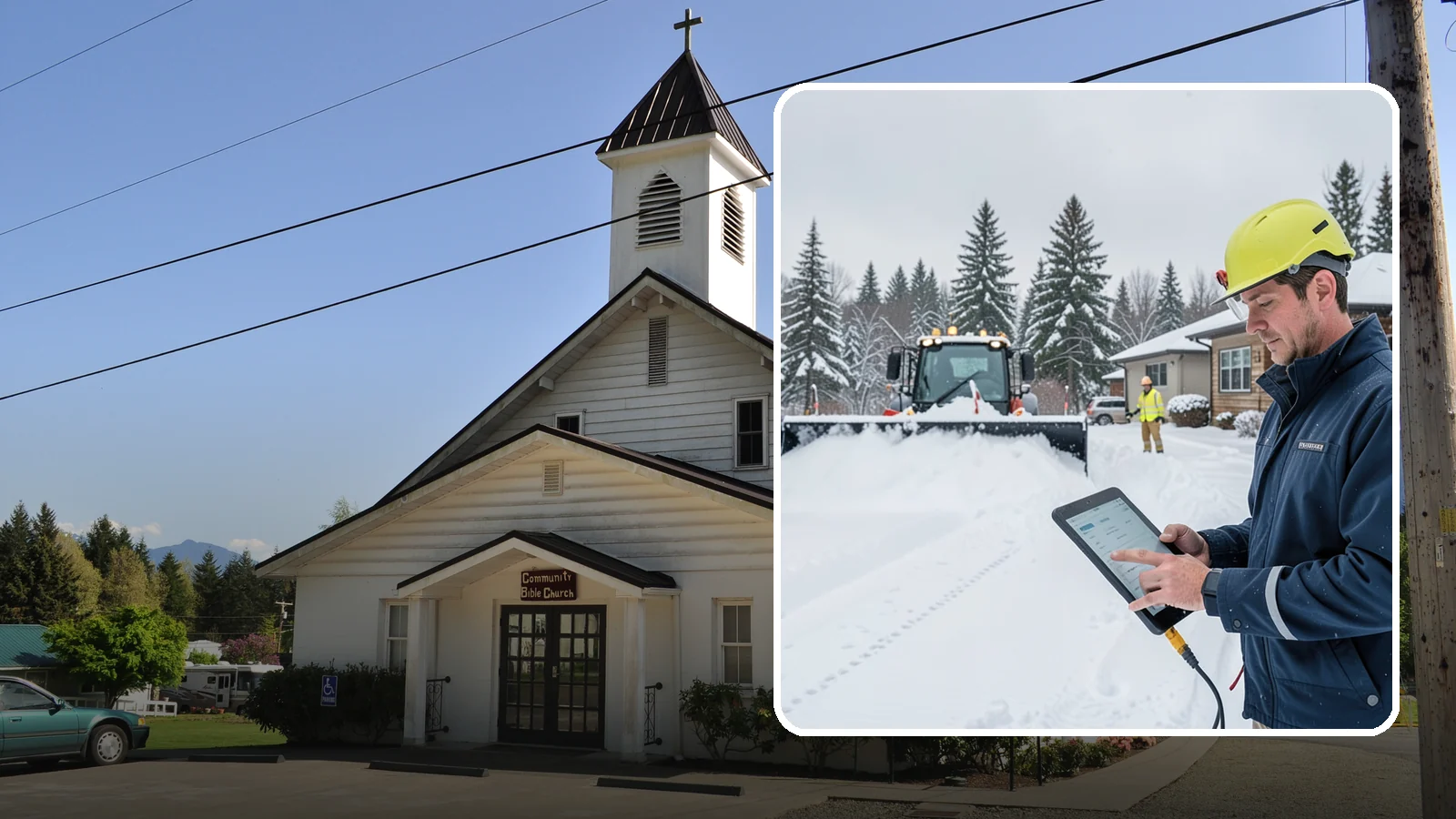 4-Inch Trigger Snow Removal in Concrete, Skagit County, WA - Heavy-accumulation service that activates only once four inches have piled up.