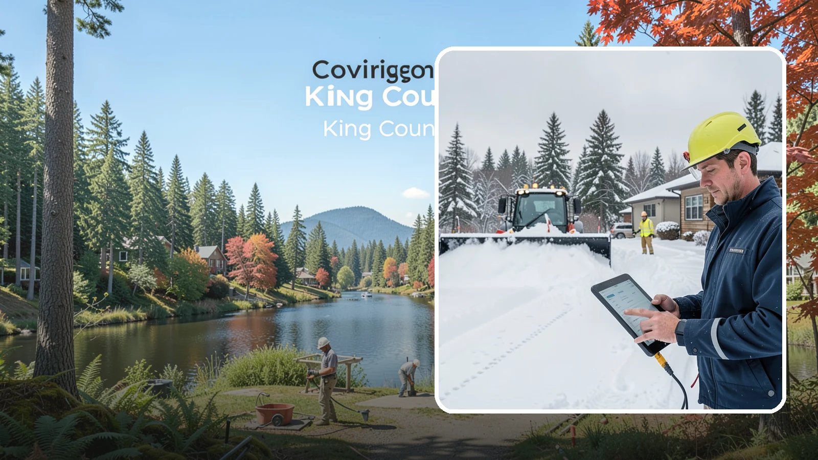 4-Inch Trigger Snow Removal in Covington, King County, WA - Heavy-accumulation service that activates only once four inches have piled up.