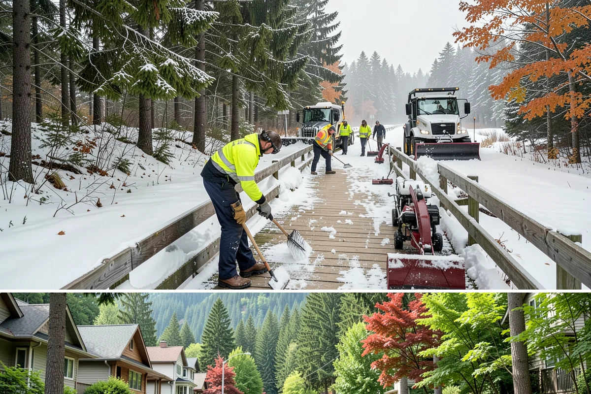 4-Inch Trigger Snow Removal in Darrington, Snohomish County, WA - This plan mainly engages during the occasional heavy storms that reach the lowlands in mid-winter.