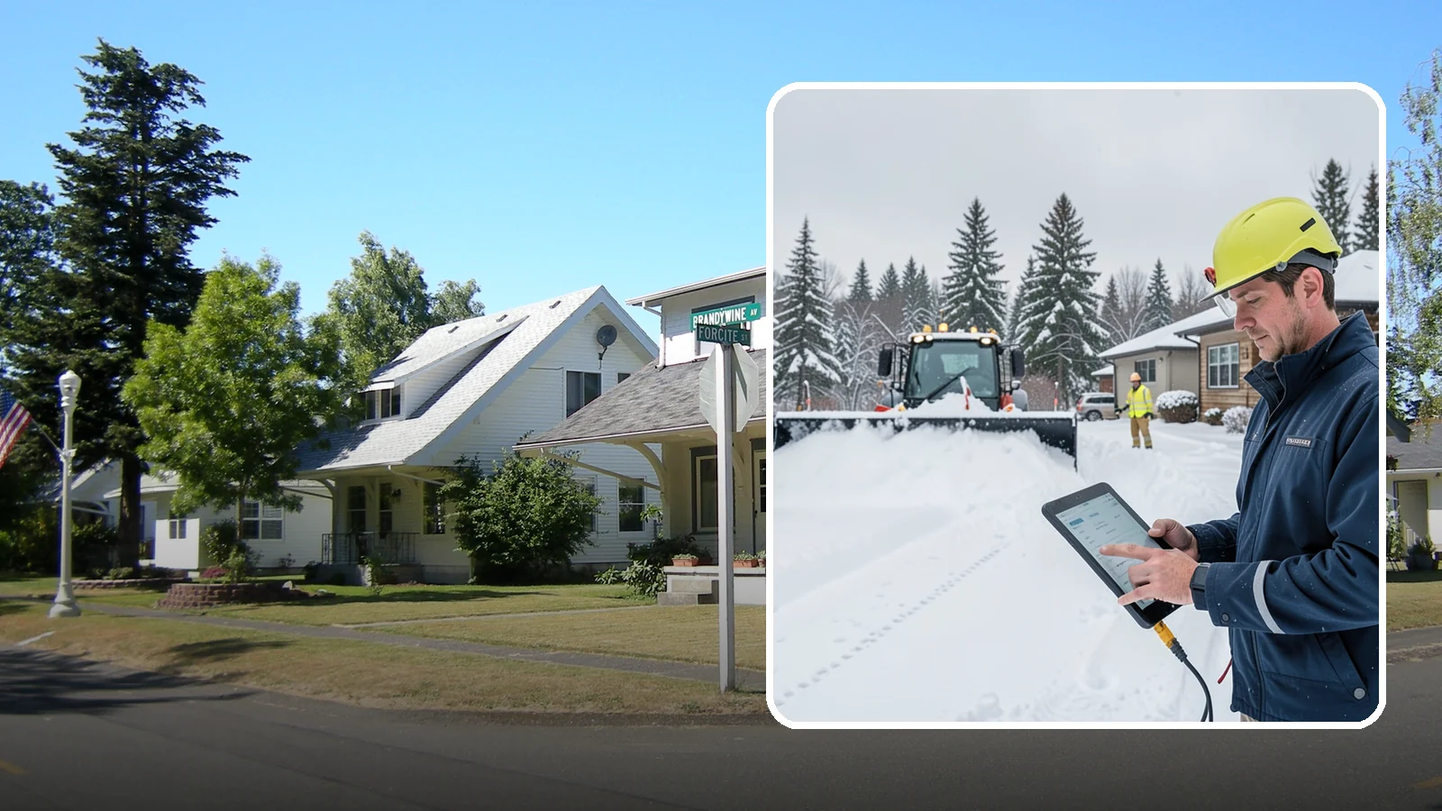4-Inch Trigger Snow Removal in DuPont, Pierce County, WA - Heavy-accumulation service that activates only once four inches have piled up.