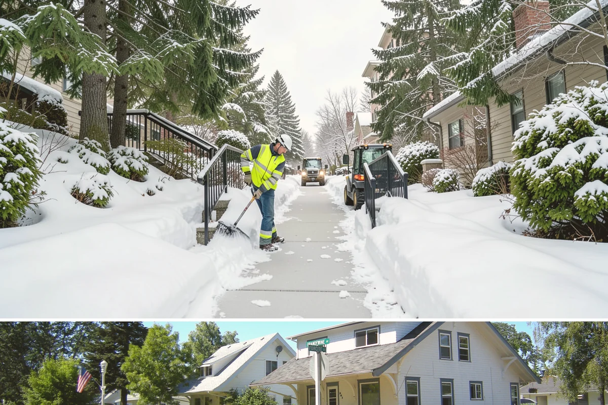 4-Inch Trigger Snow Removal in DuPont, Pierce County, WA - This plan mainly engages during the occasional heavy storms that reach the lowlands in mid-winter.