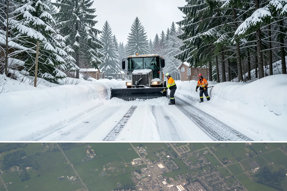 4-Inch Trigger Snow Removal in Enumclaw, King County, WA - This plan mainly engages during the occasional heavy storms that reach the lowlands in mid-winter.