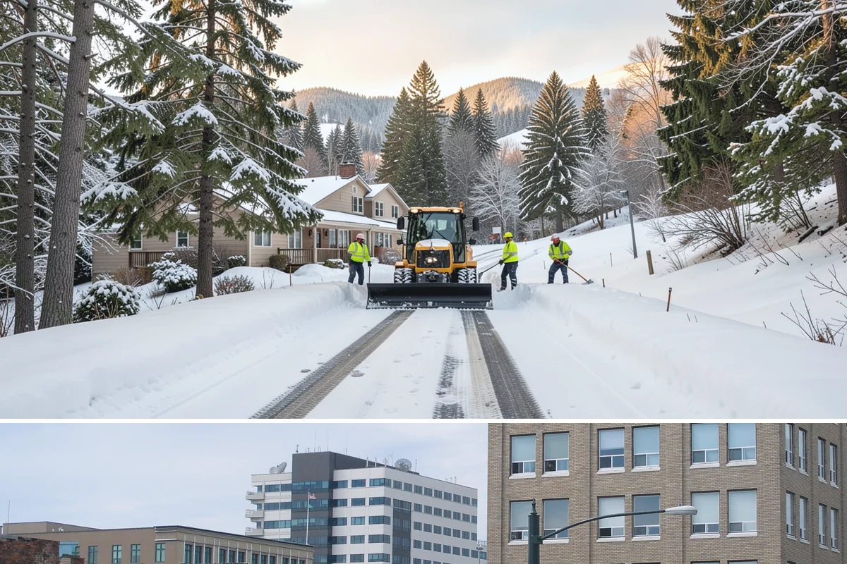 4-Inch Trigger Snow Removal in Everett, Snohomish County, WA - This plan mainly engages during the occasional heavy storms that reach the lowlands in mid-winter.