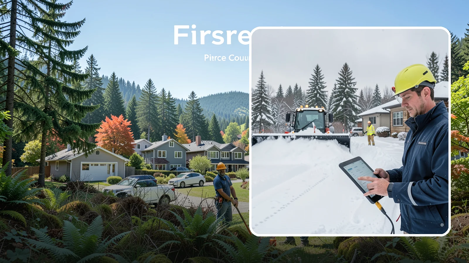 4-Inch Trigger Snow Removal in Fircrest, Pierce County, WA - Heavy-accumulation service that activates only once four inches have piled up.