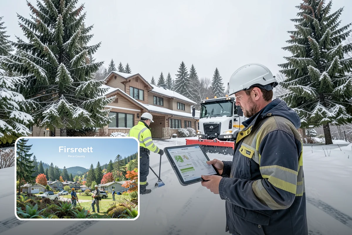 4-Inch Trigger Snow Removal in Fircrest, Pierce County, WA - Lowest visit frequency of any trigger tier