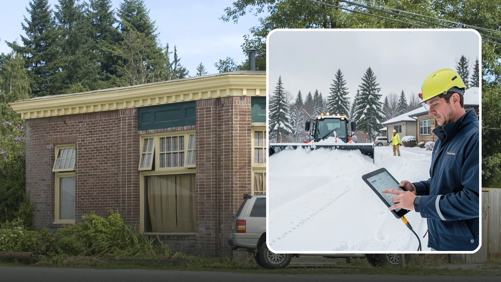4-Inch Trigger Snow Removal in Hamilton, Skagit County, WA - Heavy-accumulation service that activates only once four inches have piled up.
