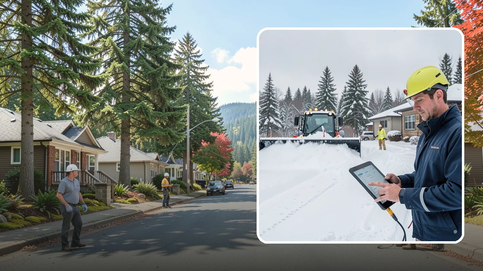 4-Inch Trigger Snow Removal in Hunts Point, King County, WA - Heavy-accumulation service that activates only once four inches have piled up.