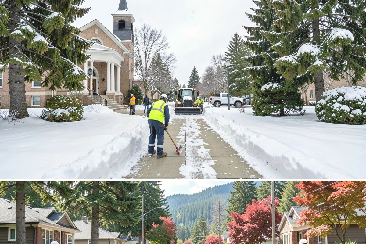 4-Inch Trigger Snow Removal in Hunts Point, King County, WA - This plan mainly engages during the occasional heavy storms that reach the lowlands in mid-winter.
