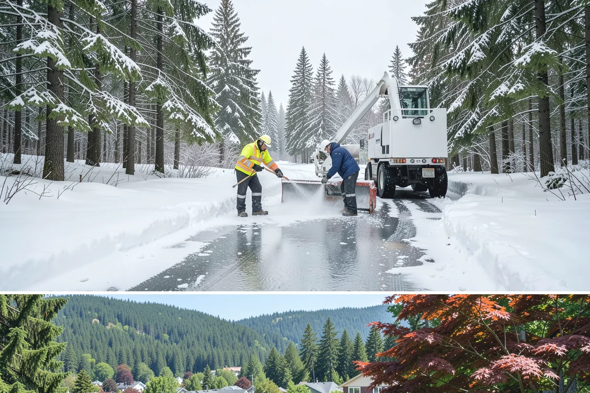 4-Inch Trigger Snow Removal in Index, Snohomish County, WA - This plan mainly engages during the occasional heavy storms that reach the lowlands in mid-winter.