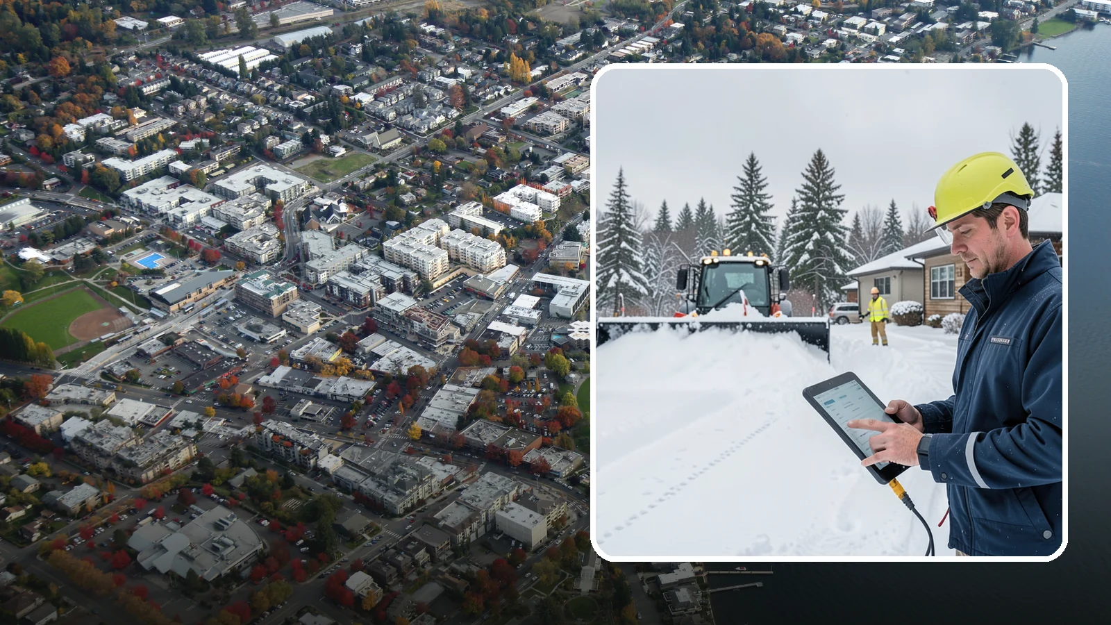 4-Inch Trigger Snow Removal in Kirkland, King County, WA - Heavy-accumulation service that activates only once four inches have piled up.