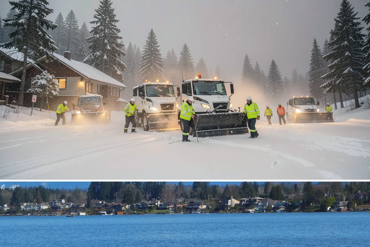 4-Inch Trigger Snow Removal in Lake Stevens, Snohomish County, WA - This plan mainly engages during the occasional heavy storms that reach the lowlands in mid-winter.