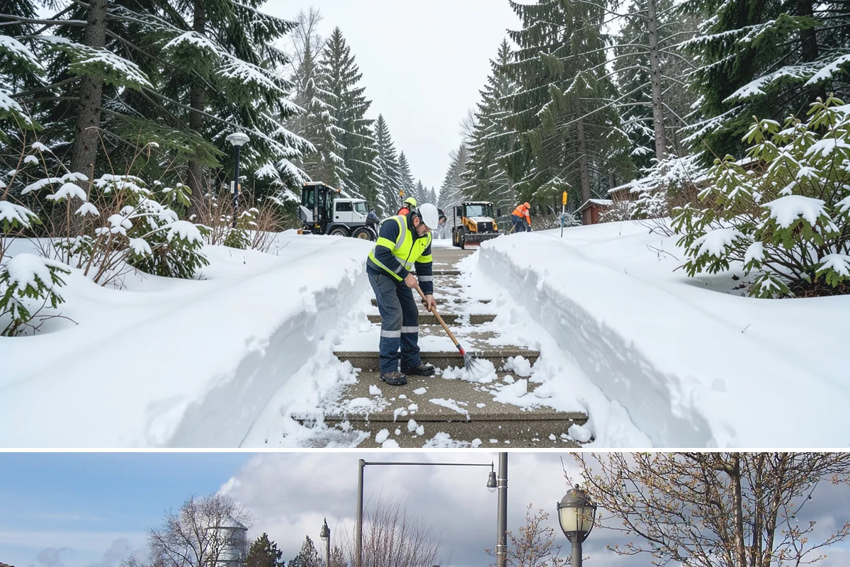 4-Inch Trigger Snow Removal in Marysville, Snohomish County, WA - This plan mainly engages during the occasional heavy storms that reach the lowlands in mid-winter.