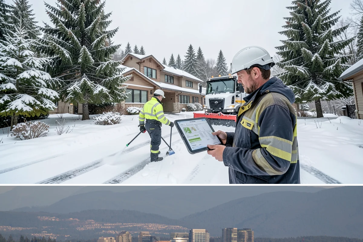 4-Inch Trigger Snow Removal in Medina, King County, WA - This plan mainly engages during the occasional heavy storms that reach the lowlands in mid-winter.