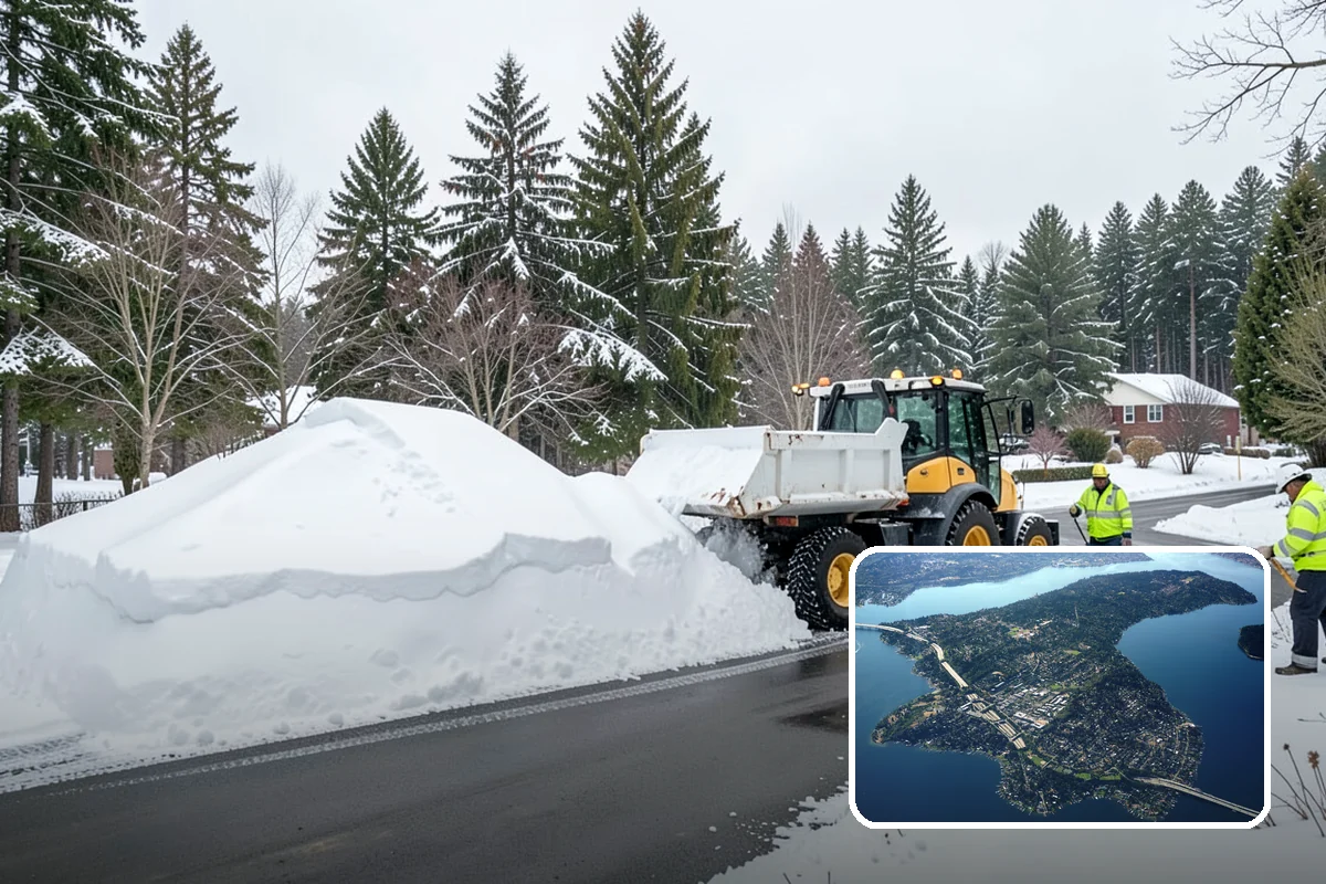4-Inch Trigger Snow Removal in Mercer Island, King County, WA - Lowest visit frequency of any trigger tier