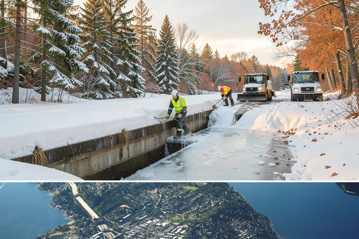 4-Inch Trigger Snow Removal in Mercer Island, King County, WA - This plan mainly engages during the occasional heavy storms that reach the lowlands in mid-winter.