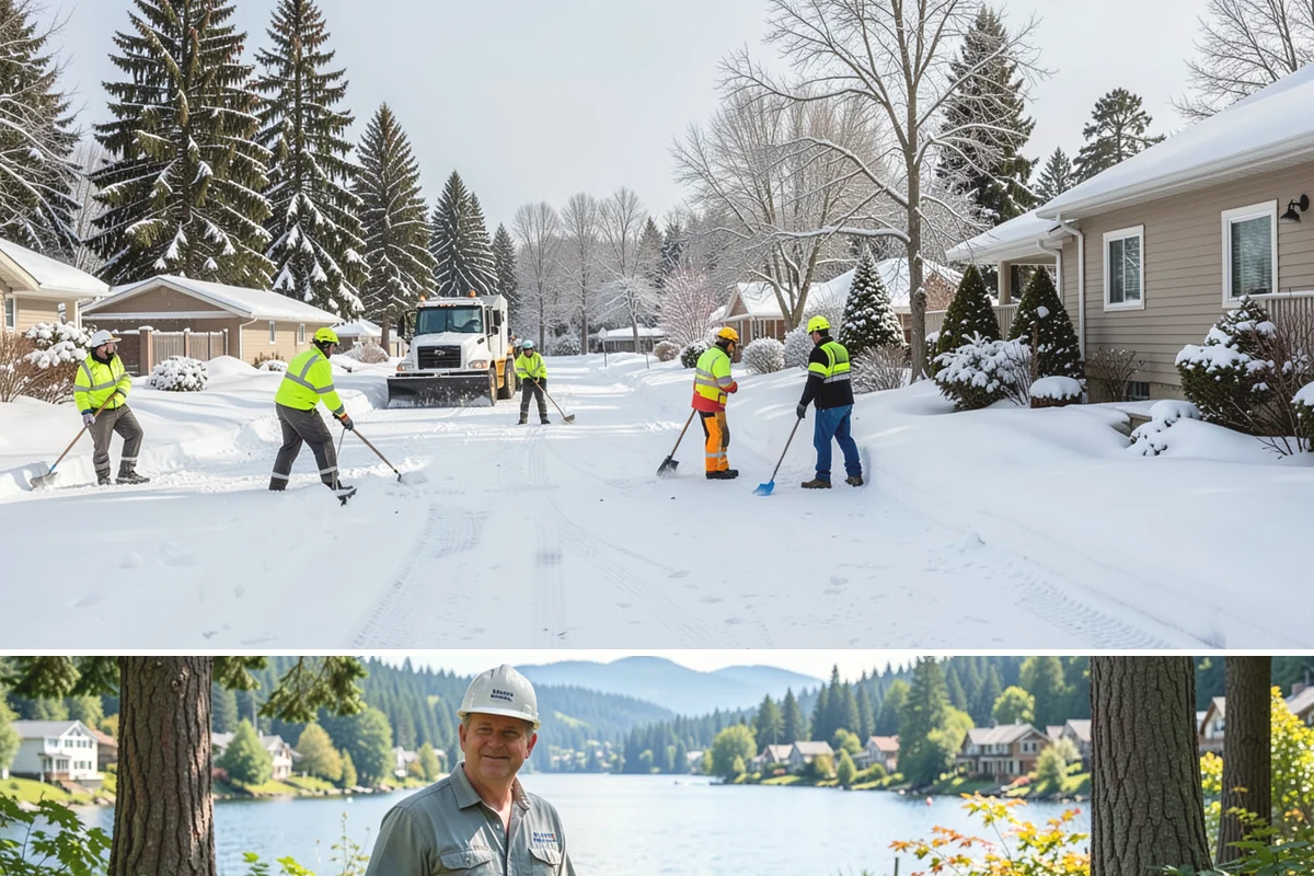 4-Inch Trigger Snow Removal in Milton, King County, WA - This plan mainly engages during the occasional heavy storms that reach the lowlands in mid-winter.