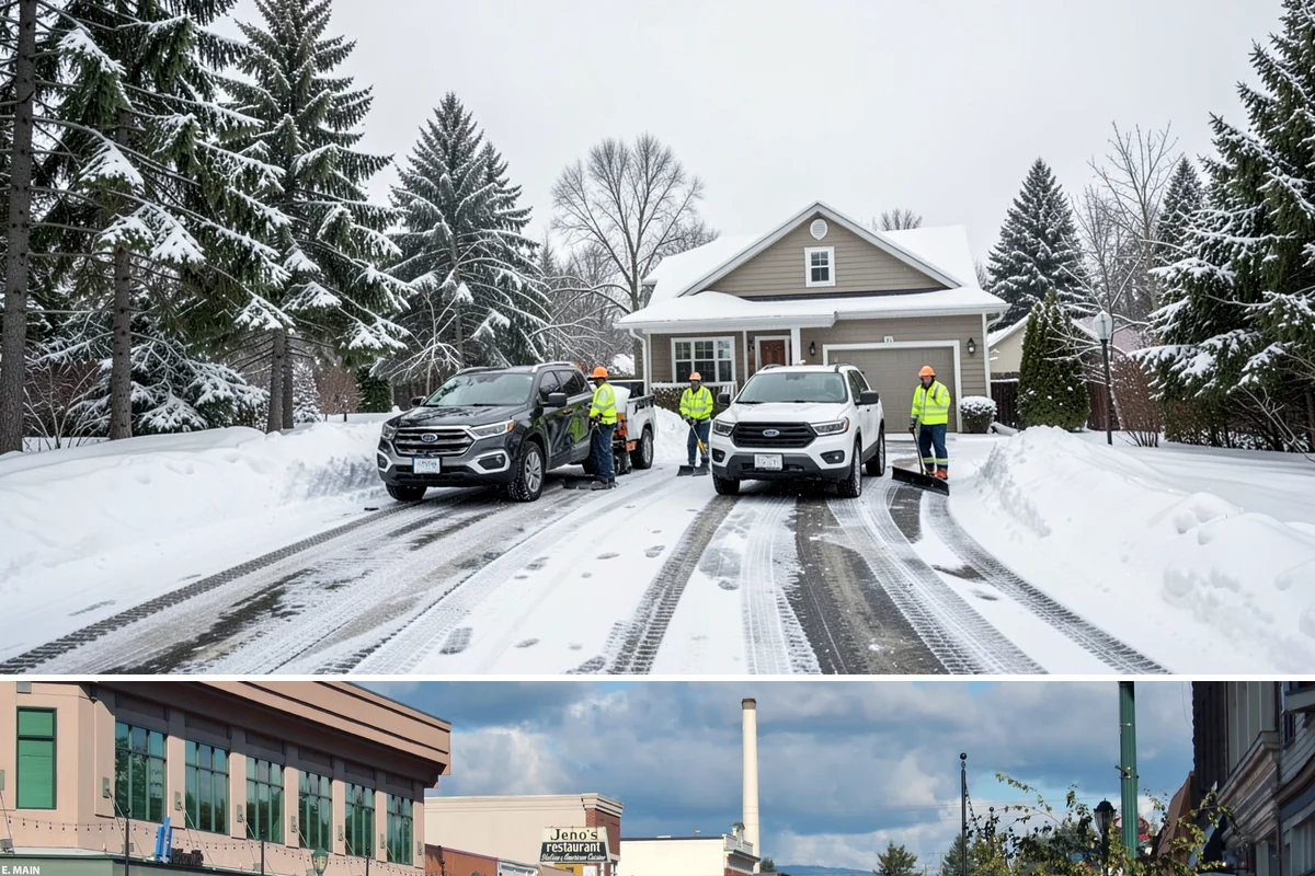 4-Inch Trigger Snow Removal in Monroe, Snohomish County, WA - This plan mainly engages during the occasional heavy storms that reach the lowlands in mid-winter.