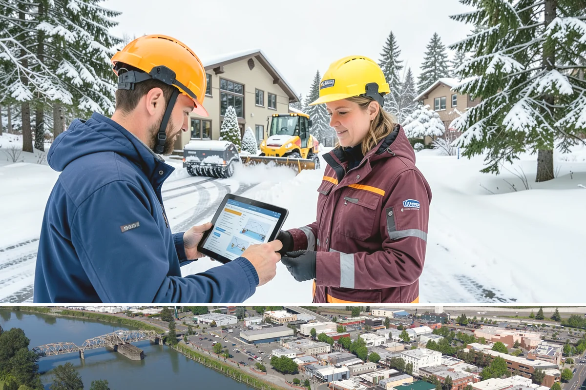 4-Inch Trigger Snow Removal in Mount Vernon, Skagit County, WA - This plan mainly engages during the occasional heavy storms that reach the lowlands in mid-winter.