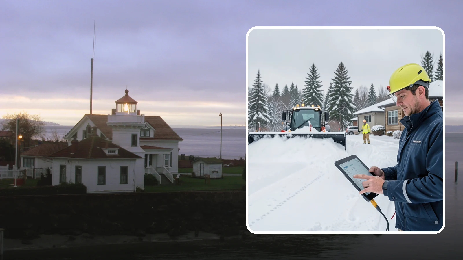 4-Inch Trigger Snow Removal in Mukilteo, Snohomish County, WA - Heavy-accumulation service that activates only once four inches have piled up.