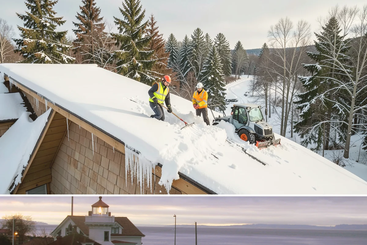 4-Inch Trigger Snow Removal in Mukilteo, Snohomish County, WA - This plan mainly engages during the occasional heavy storms that reach the lowlands in mid-winter.