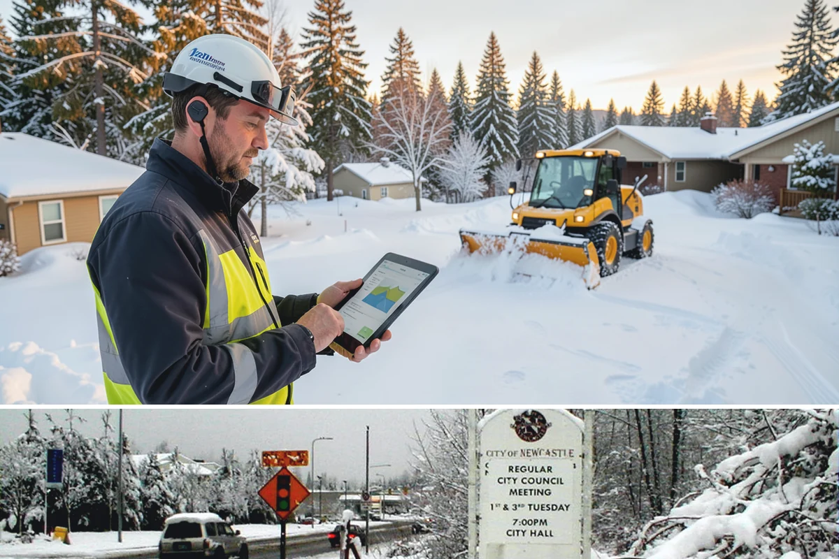 4-Inch Trigger Snow Removal in Newcastle, King County, WA - This plan mainly engages during the occasional heavy storms that reach the lowlands in mid-winter.