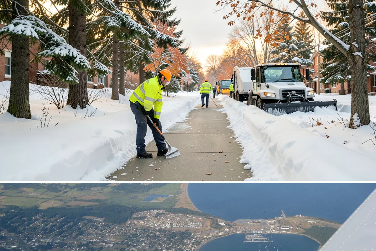 4-Inch Trigger Snow Removal in Oak Harbor, Island County, WA - This plan mainly engages during the occasional heavy storms that reach the lowlands in mid-winter.