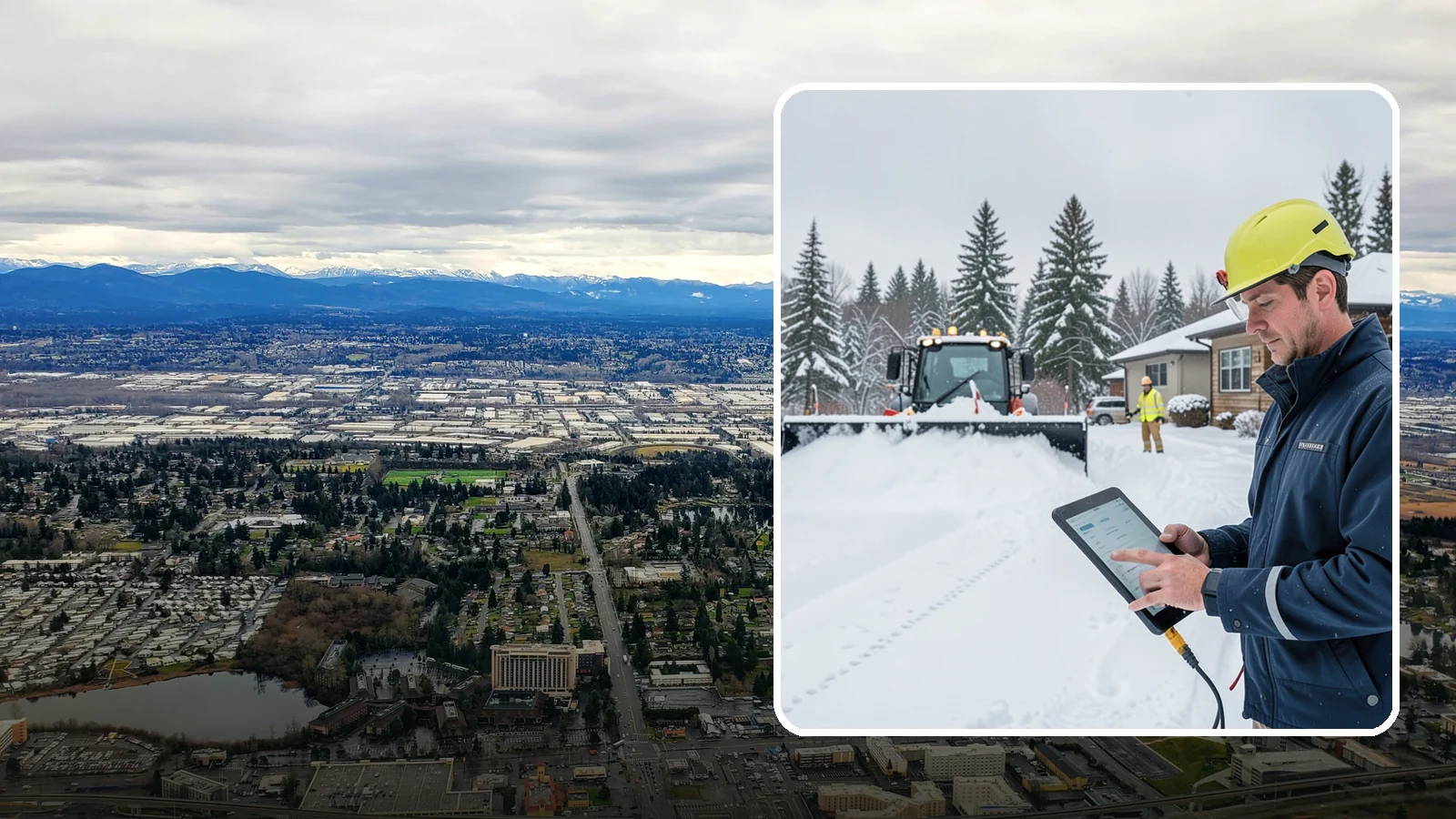 4-Inch Trigger Snow Removal in SeaTac, King County, WA - Heavy-accumulation service that activates only once four inches have piled up.