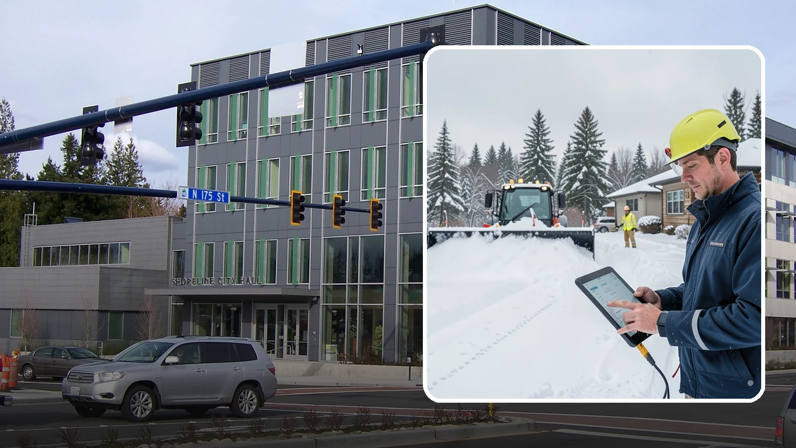 4-Inch Trigger Snow Removal in Shoreline, King County, WA - Heavy-accumulation service that activates only once four inches have piled up.