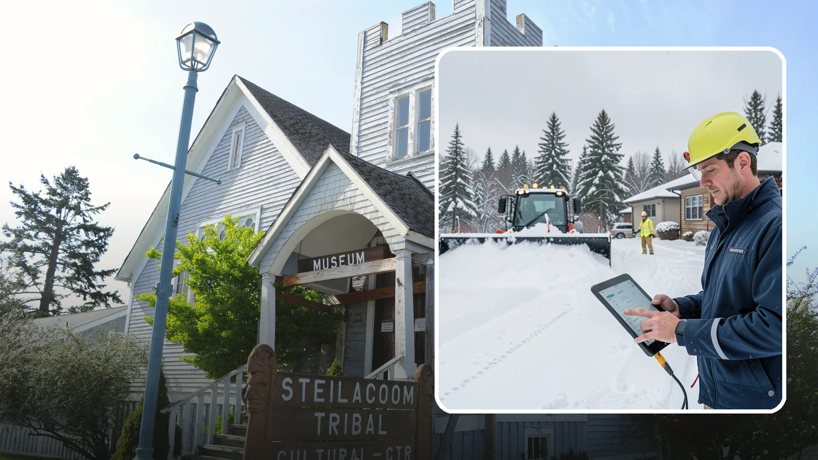 4-Inch Trigger Snow Removal in Steilacoom, Pierce County, WA - Heavy-accumulation service that activates only once four inches have piled up.