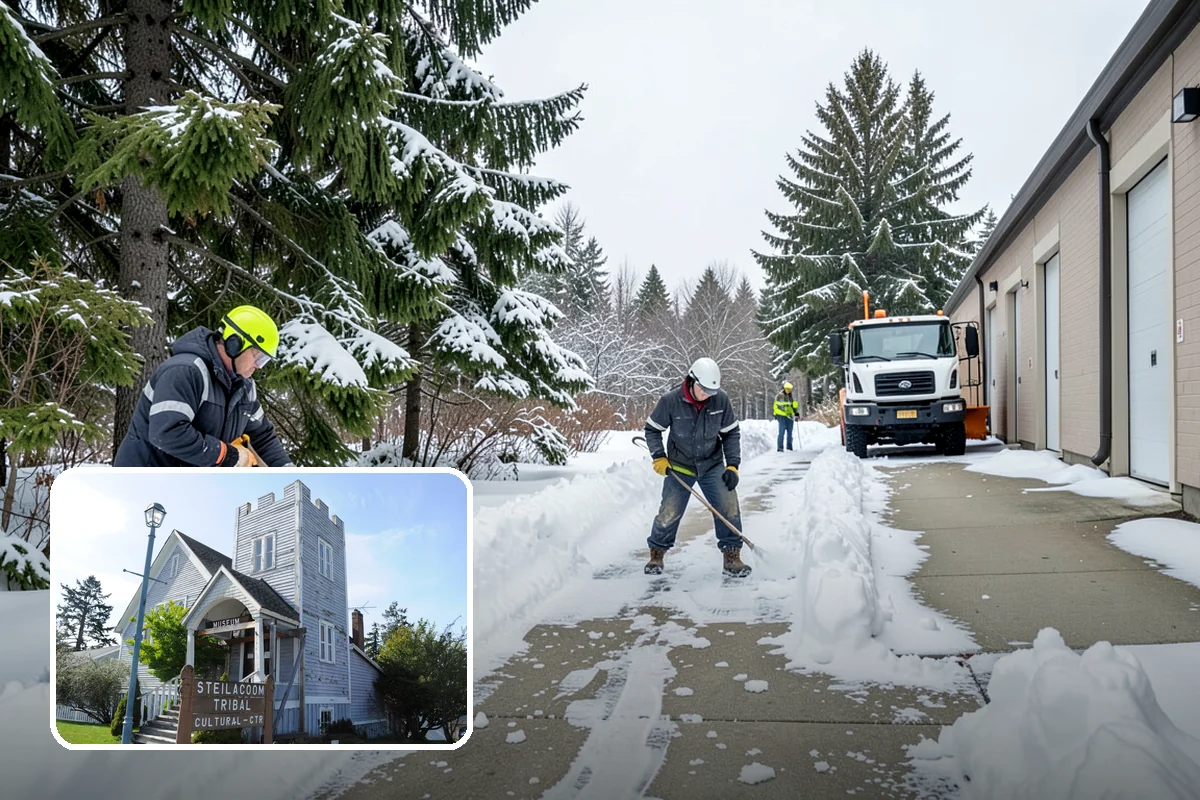 4-Inch Trigger Snow Removal in Steilacoom, Pierce County, WA - Lowest visit frequency of any trigger tier