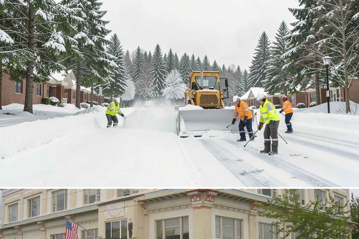 Accessible Route Clearing in Anacortes, Skagit County, WA - Maintained after every snowfall throughout the winter so the route never breaks.