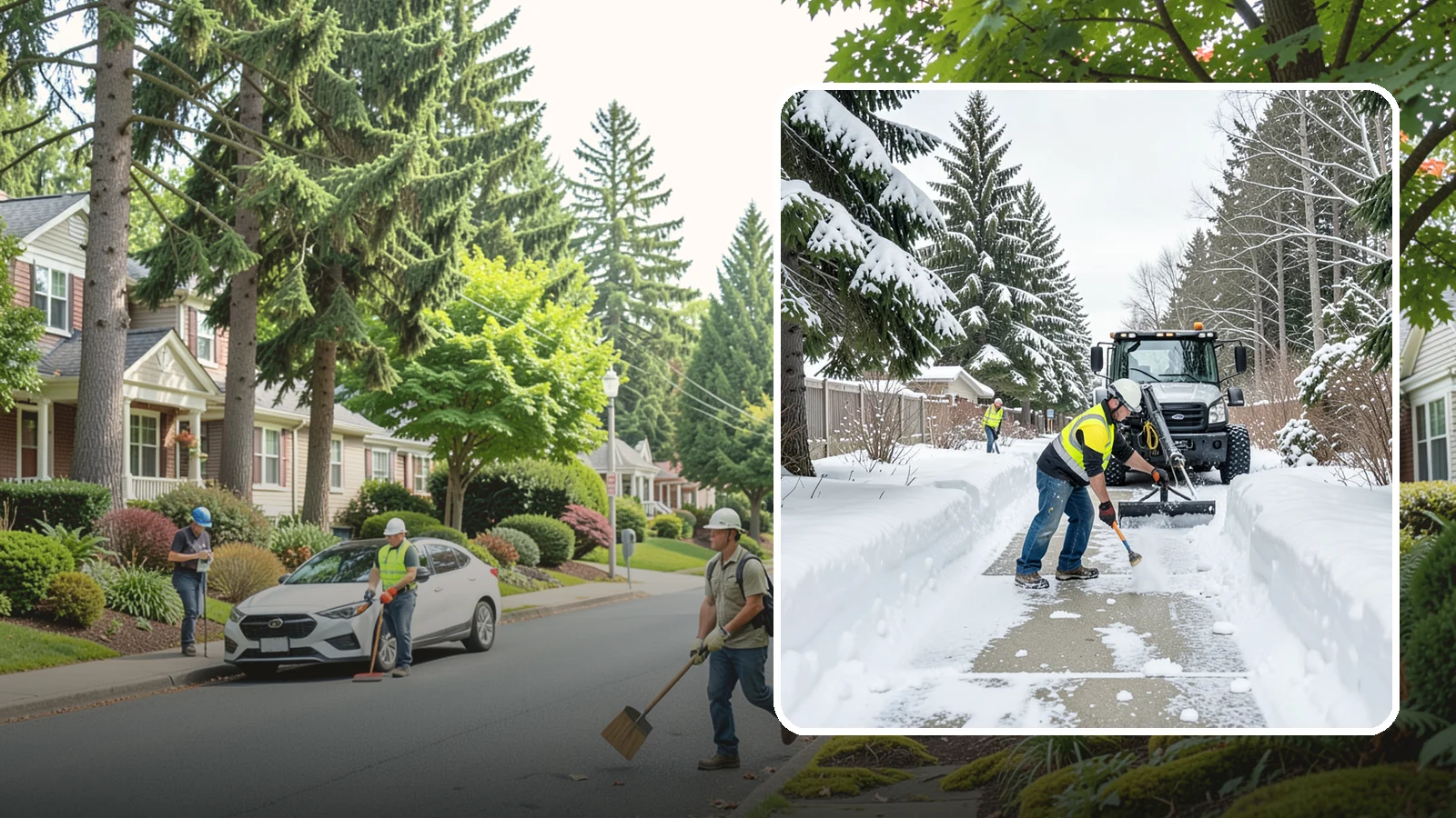 Accessible Route Clearing in Beaux Arts Village, King County, WA - We clear the complete accessible route across your Western Washington property so it stays continuous and barrier-free in winter.