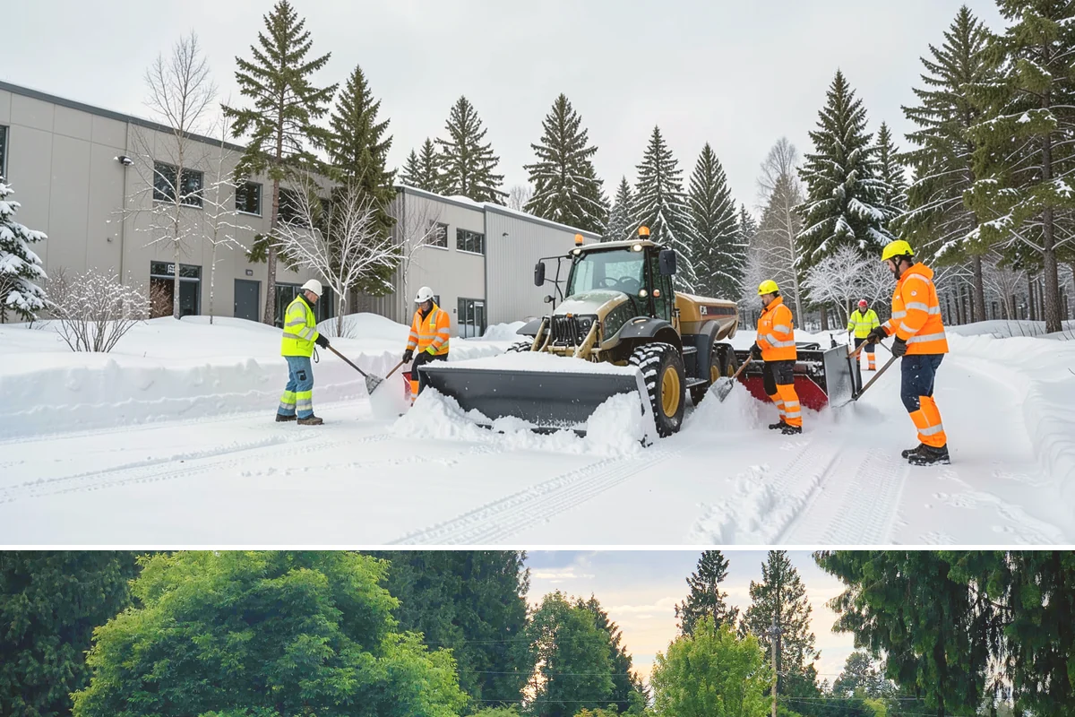 Accessible Route Clearing in Bonney Lake, Pierce County, WA - Maintained after every snowfall throughout the winter so the route never breaks.