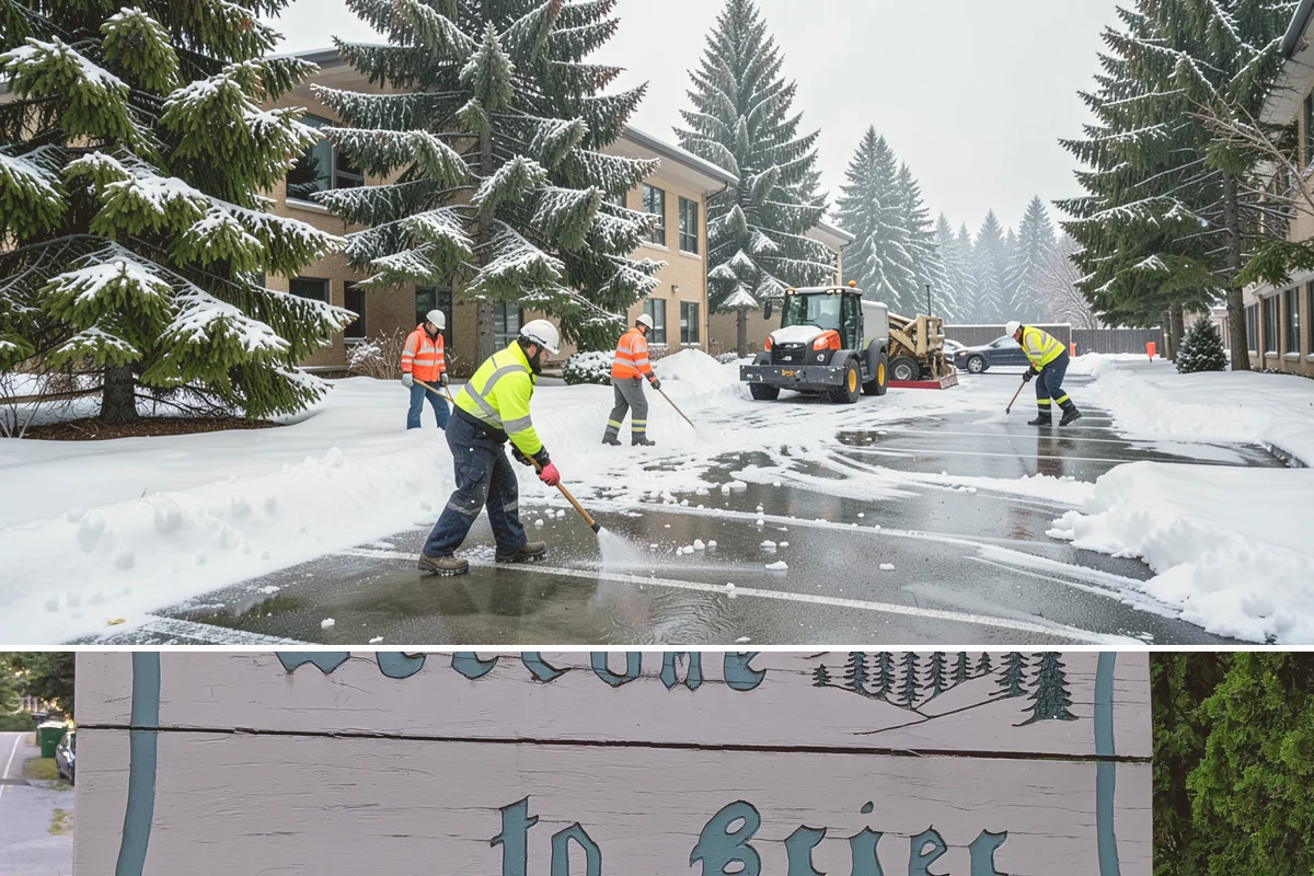 Accessible Route Clearing in Brier, Snohomish County, WA - Maintained after every snowfall throughout the winter so the route never breaks.