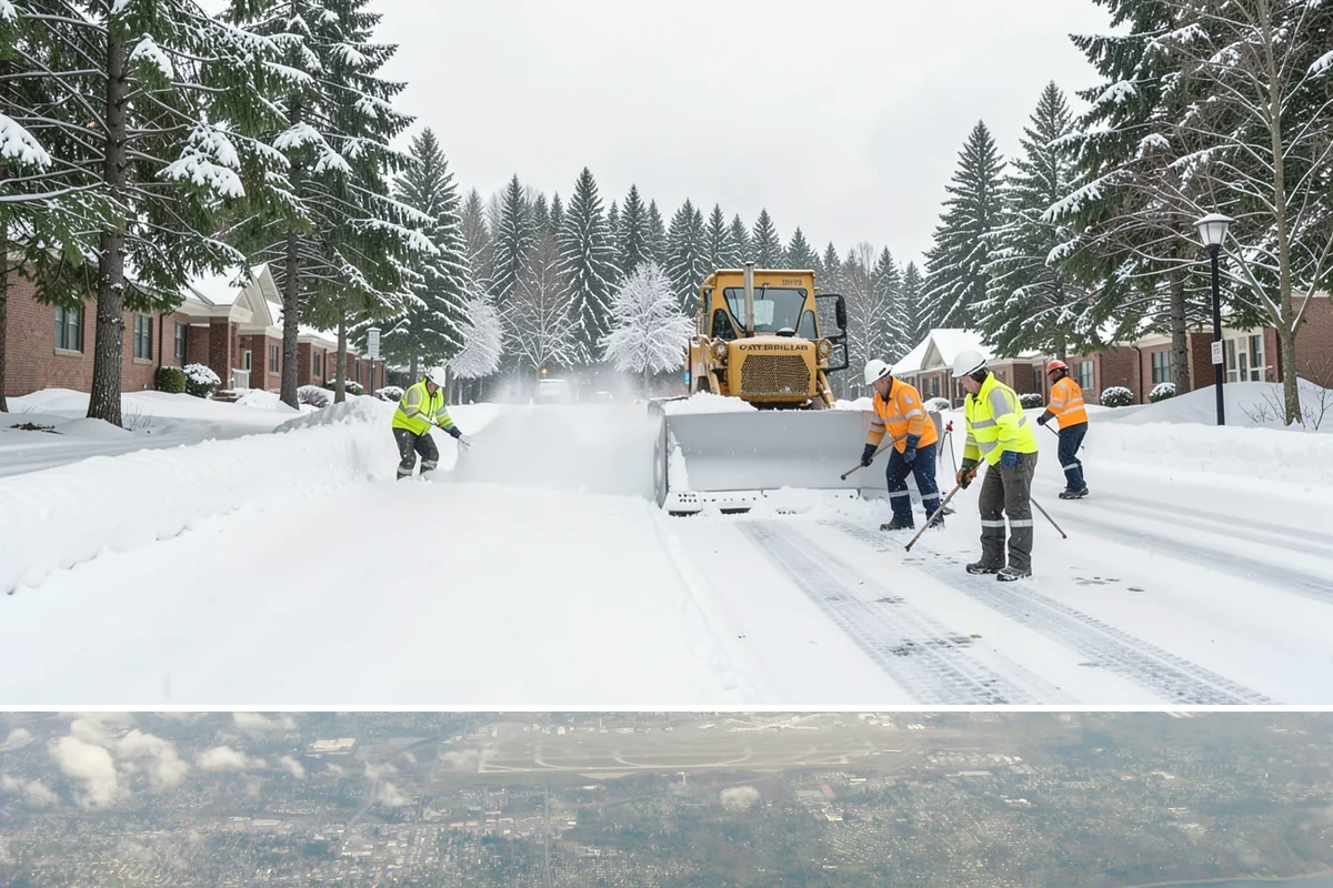 Accessible Route Clearing in Burien, King County, WA - Maintained after every snowfall throughout the winter so the route never breaks.