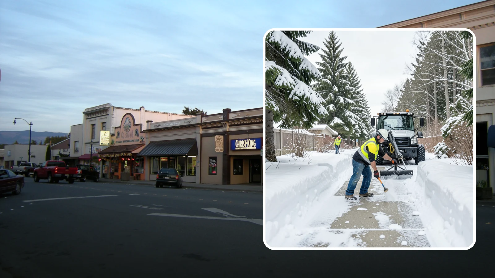 Accessible Route Clearing in Burlington, Skagit County, WA - We clear the complete accessible route across your Western Washington property so it stays continuous and barrier-free in winter.