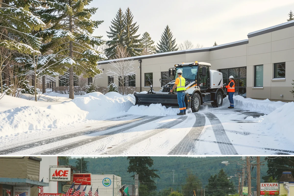 Accessible Route Clearing in Carnation, King County, WA - Maintained after every snowfall throughout the winter so the route never breaks.